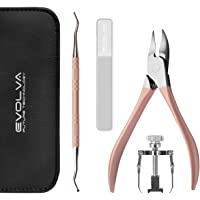 Los mejores  - Alicates Cortaúñas- Evolva Future Technology Alicates Cortaúñas de Para Uñas Gruesas o Incrustadas(Rose Gold)